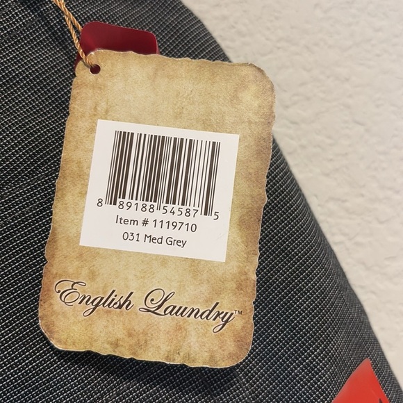 NWT English Laundry 34x34 Brixton med gray checkered print pants - Picture 5 of 9